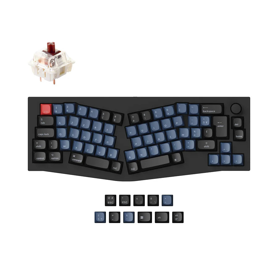 Keychron Q8 (Alice Layout) QMK Custom Mechanical Keyboard ISO Layout Collection