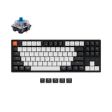 Keychron c1 hot swappable wired wireless mechanical keyboard tenkeyless layout for Mac Windows non backlight Keychron switch blue