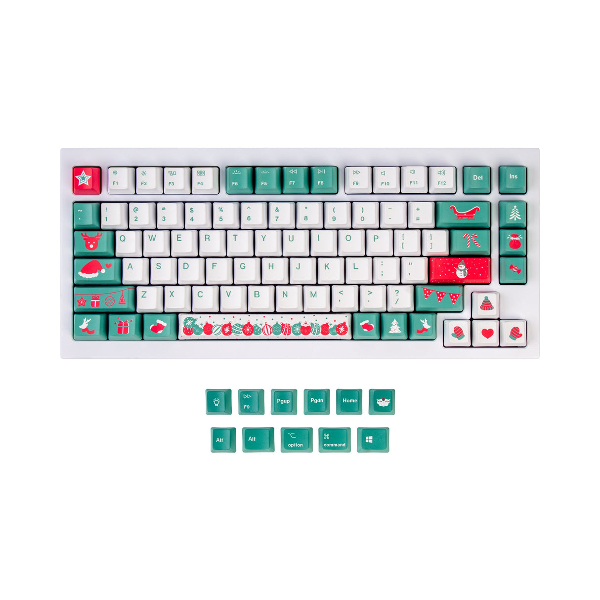 OEM Dye-Sub PBT Keycap Set - Christmas Tree